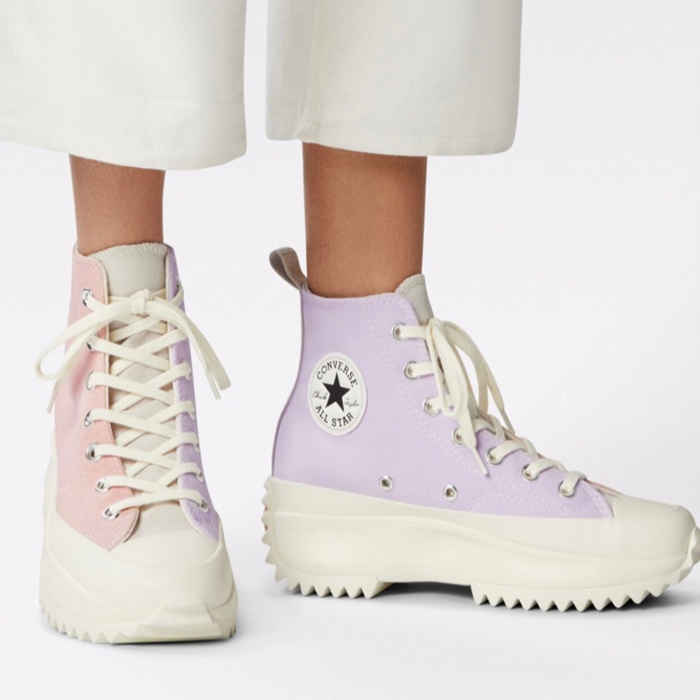Converse Run Star Hike Brand New With Box Color Block Platform Sneakers